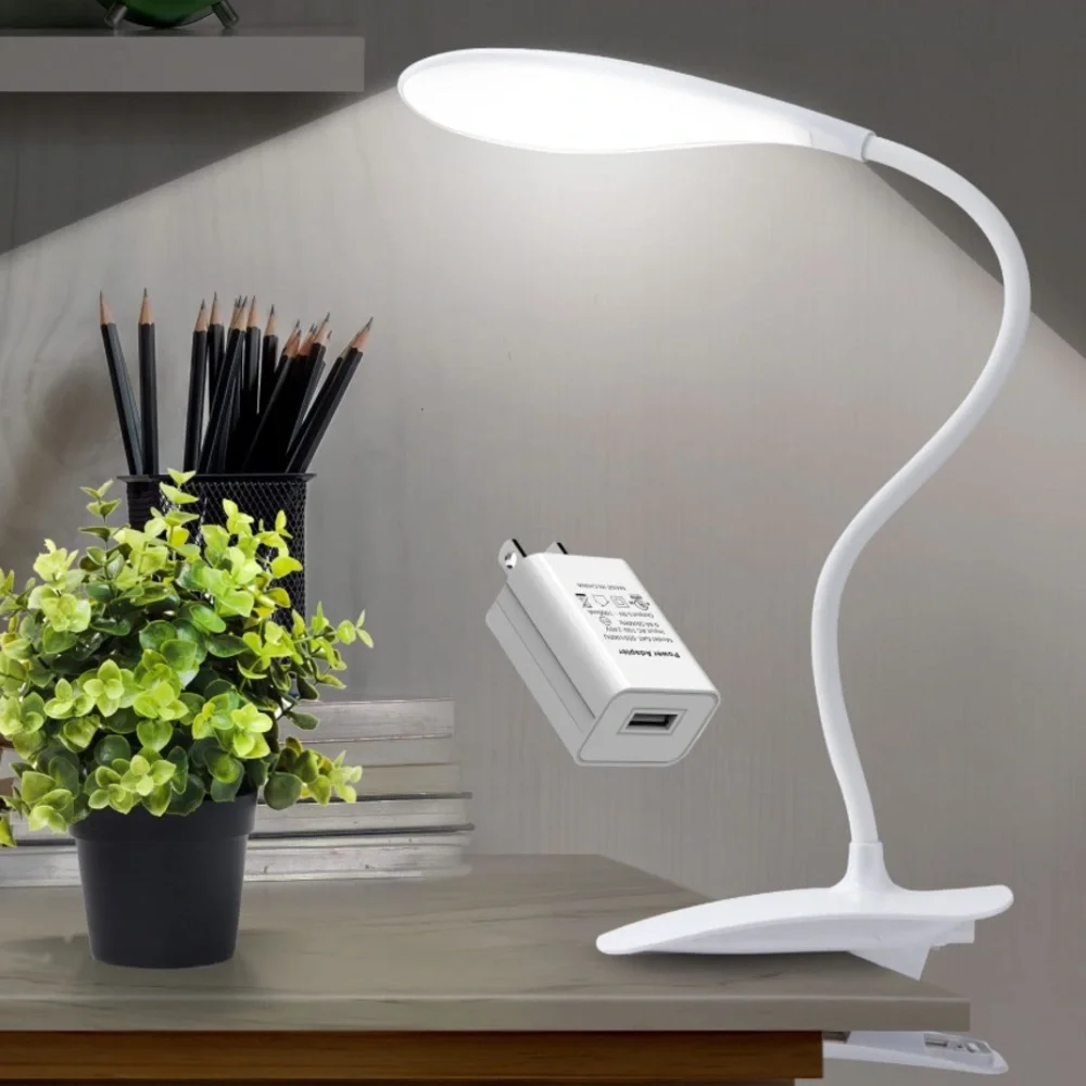 White Flexible LED Desk Lamp